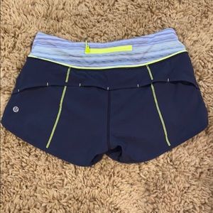 Lululemon speed shorts